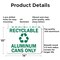 Signmission Recyclable Aluminum Cans Only with Graphic, 14 in W x Rectangle, Aluminum OS-2PACK-MISC-A-1014-L-19507 - alternate 4